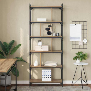 Bokhylla artisan ek 76 x 32 x 192 cm Konstruerat trä