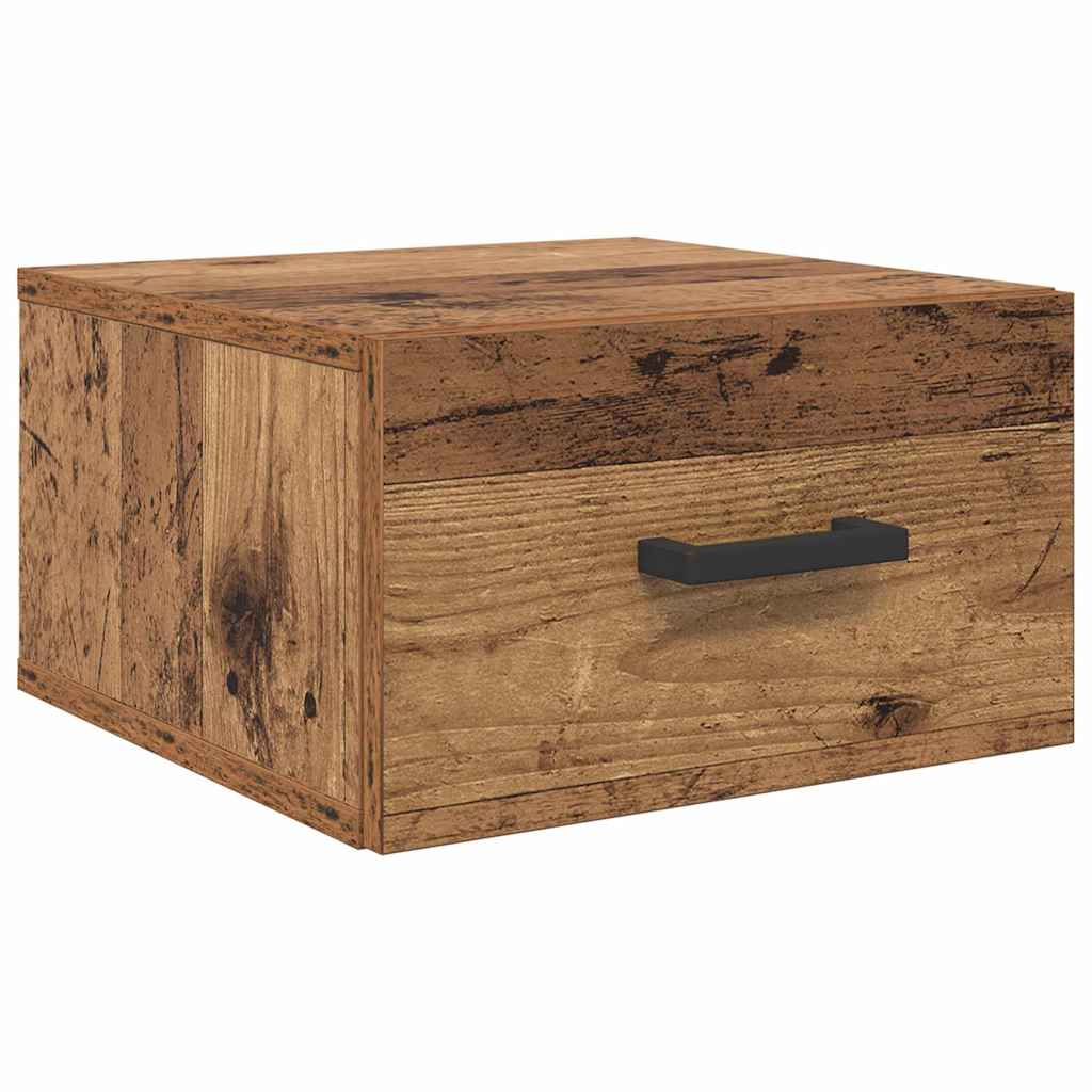 Nattduksbord Gammalt trä 35 x 35 x 20 cm Konstruerat trä