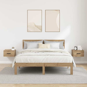 Nattduksbord 2 pcs Artisan Ek 35 x 35 x 20 cm Konstruerat trä