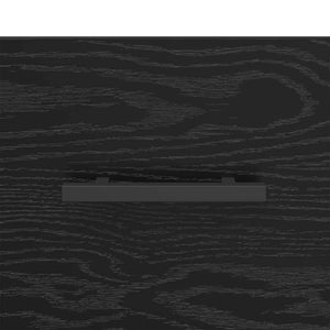 Nattduksbord Svart ek 35 x 35 x 20 cm Konstruerat trä