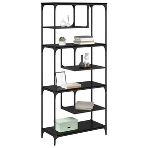 Bokhylla Svart ek 81 x 36 x 176 cm Konstruerat trä