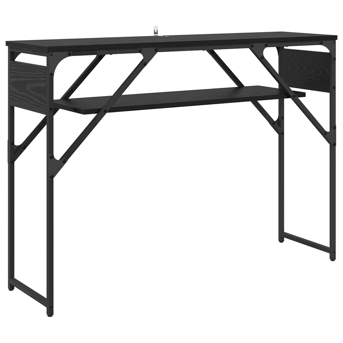 Konsolbord Svart Ek Konstruerat trä 105x30x75cm