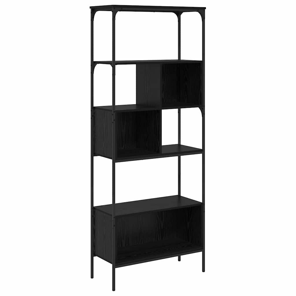Bokhylla Svart Ek 76 x 33 x 188,5 cm Konstruerat trä