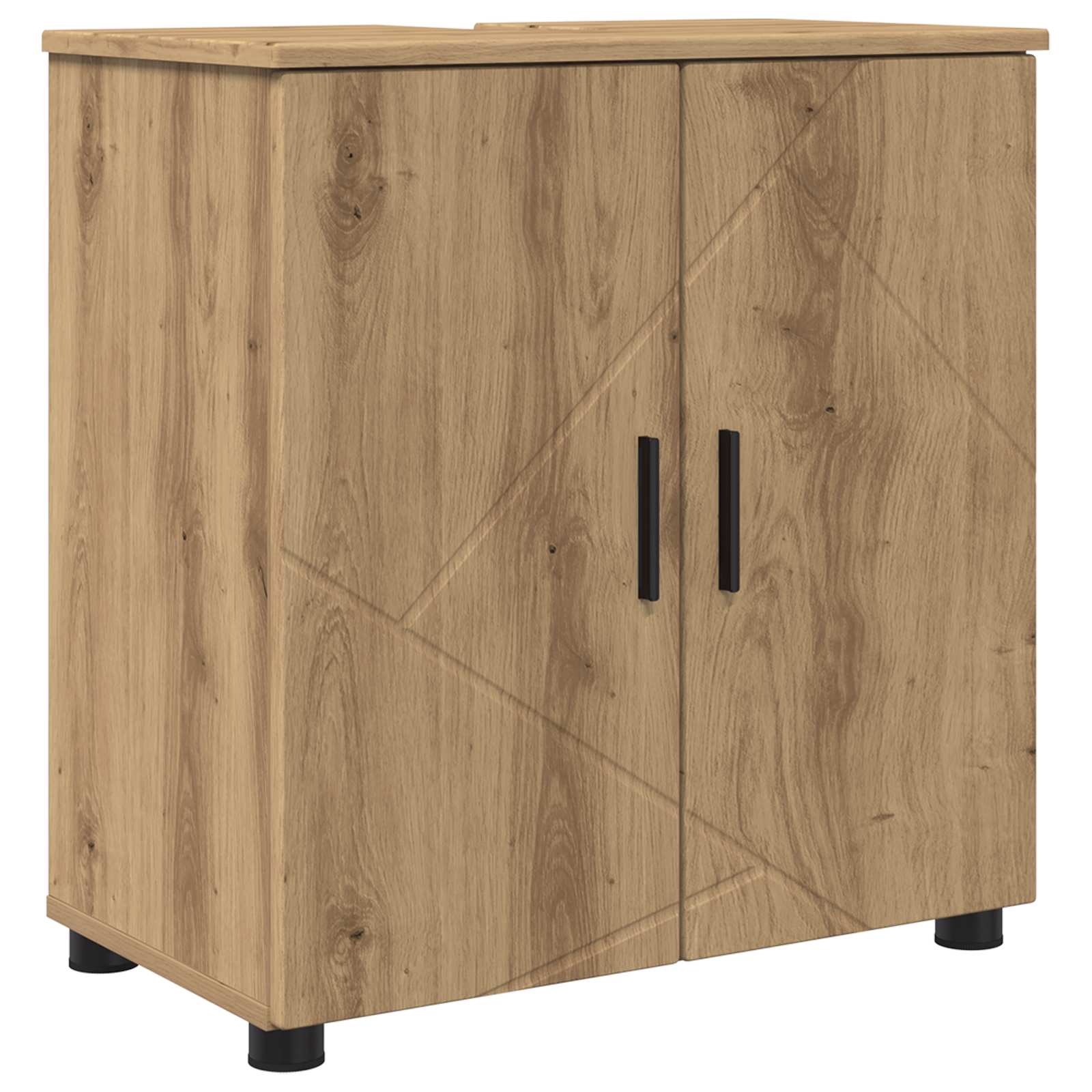 Badrumsskåp Artisan Ek 61 x 35 x 64 cm Konstruerat trä, Metall