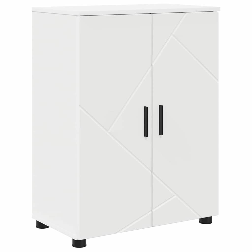 Badrumsskåp Vit 60 x 35 x 80 cm Konstruerat trä, Metall