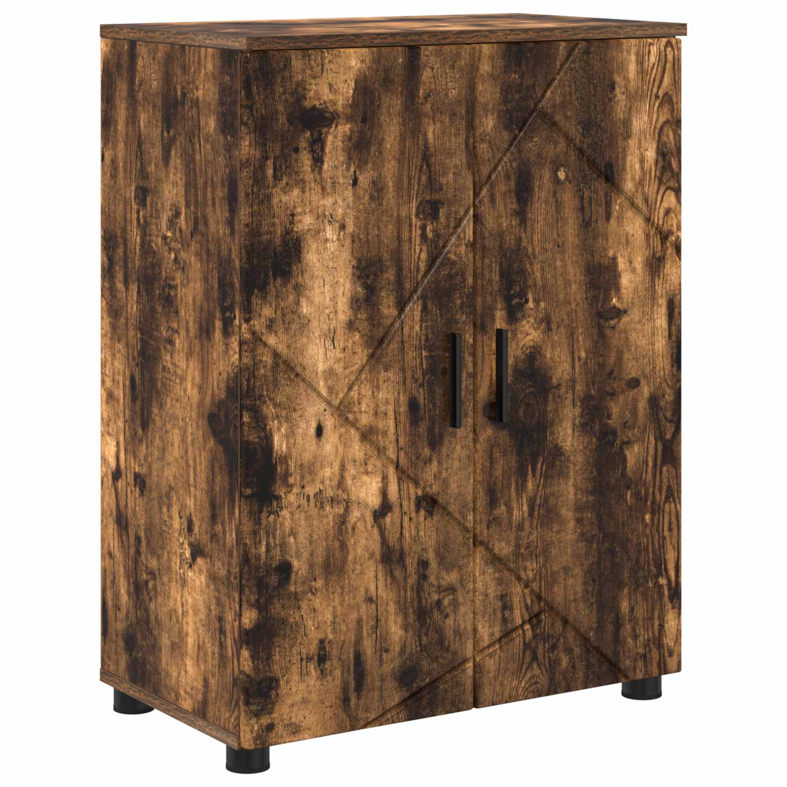Badrumsskåp Rökt ek 60 x 35 x 80 cm Konstruerat trä, Metall
