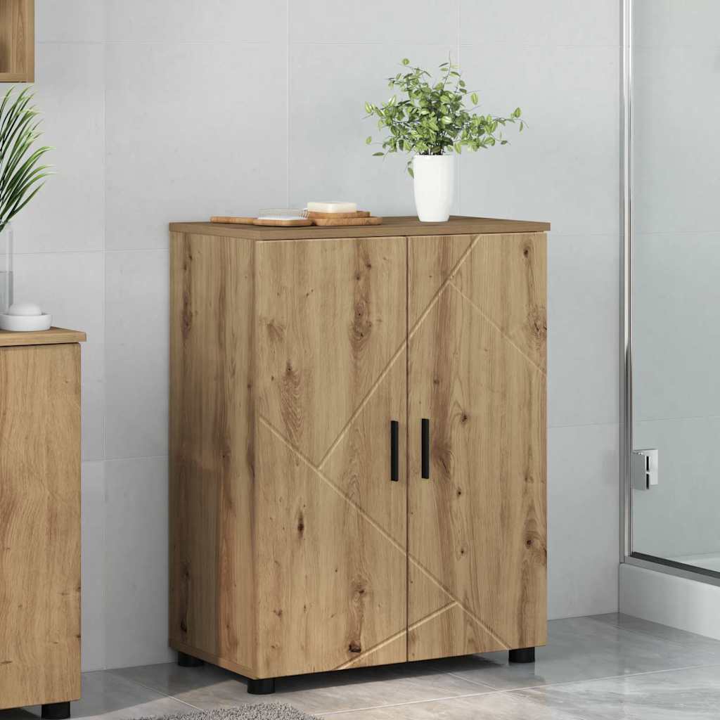 Badrumsskåp Artisan Ek 60 x 35 x 80 cm Konstruerat trä, Metall