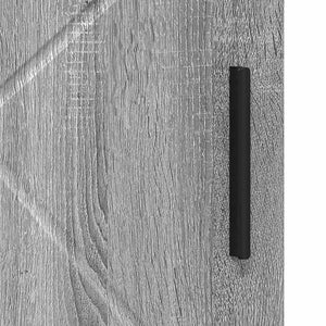 Badrumsskåp Grå Sonoma 30 x 35 x 95 cm Konstruerat trä & Metall