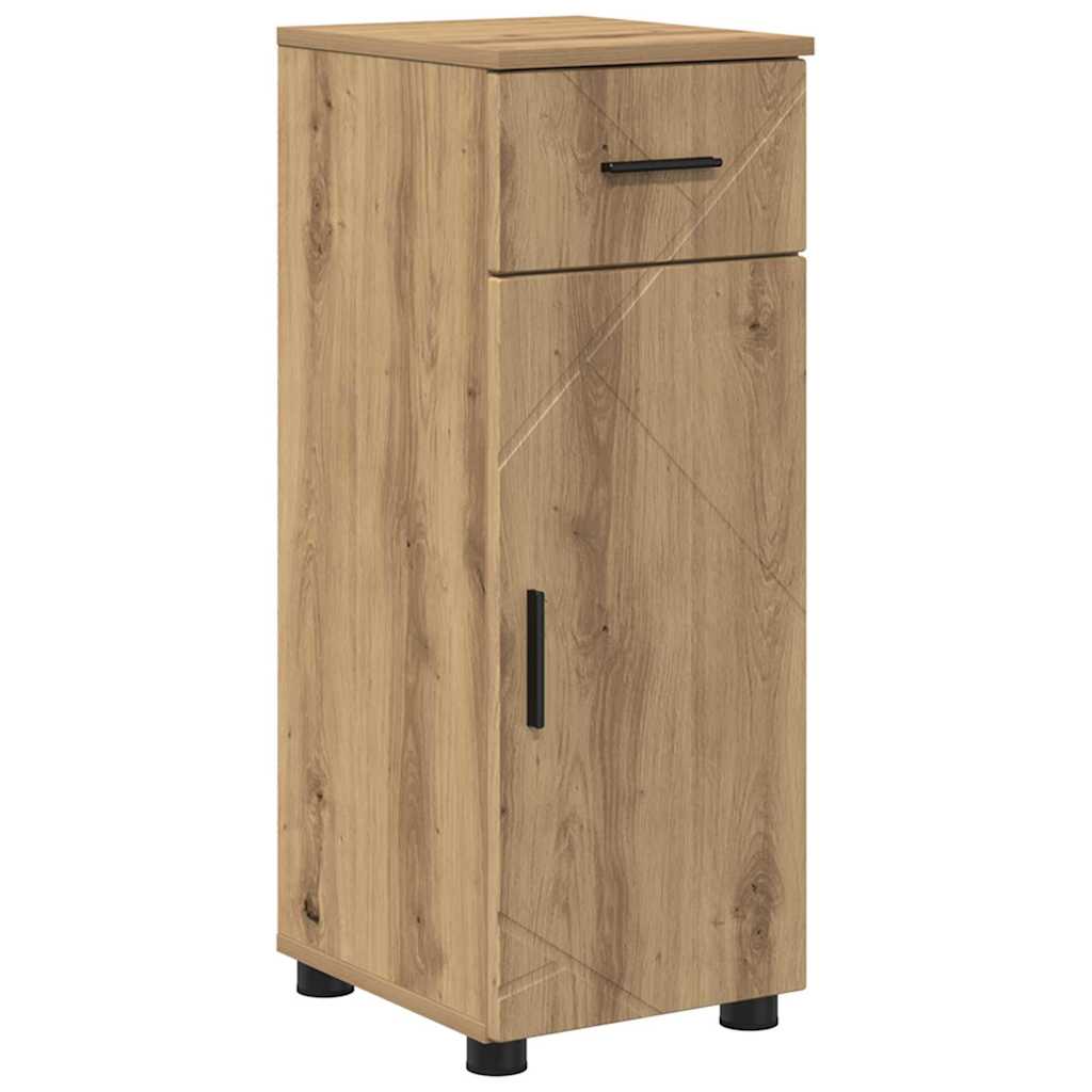 Badrumsskåp Artisan Ek 30 x 35 x 80 cm Konstruerat trä, Metall