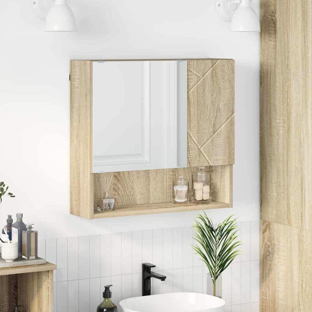 Spegelskåp Sonoma-ek 59 x 17 x 55 cm Konstruerat trä