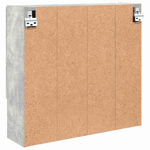 Spegelskåp med dörr Betonggrå 59 x 17 x 55 cm Konstruerat trä