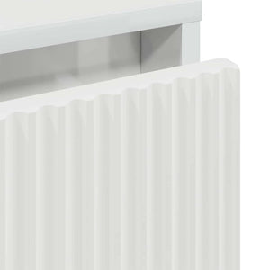 Sängbord Vit högglans 63.5 x 36 x 61 cm Konstruerat trä