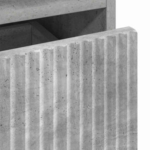 Sängbord 2 pcs Betonggrå 49 x 36 x 61 cm Konstruerat trä