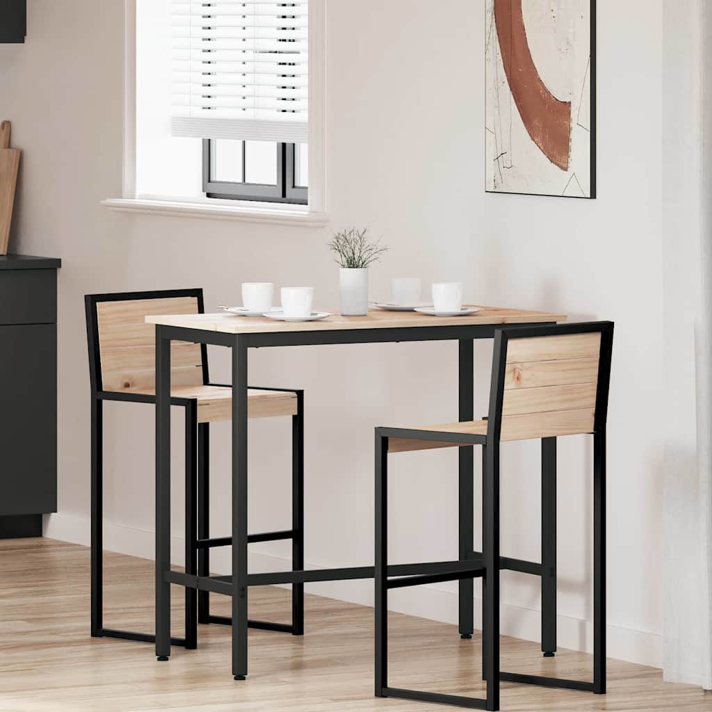 bord Naturfärg 100 x 50 x 91 cm Konstruerat trä och stål
