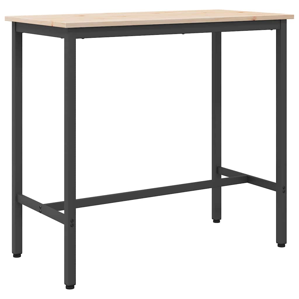 bord Naturfärg 100 x 50 x 91 cm Konstruerat trä och stål