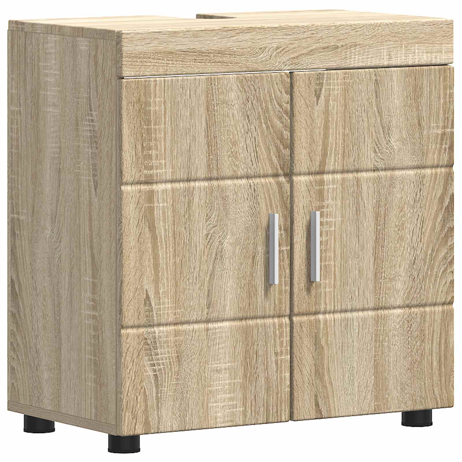 Badrumsskåpsset TULUM Sonoma-ek 60 x 34 x 63 cm Konstruerat trä
