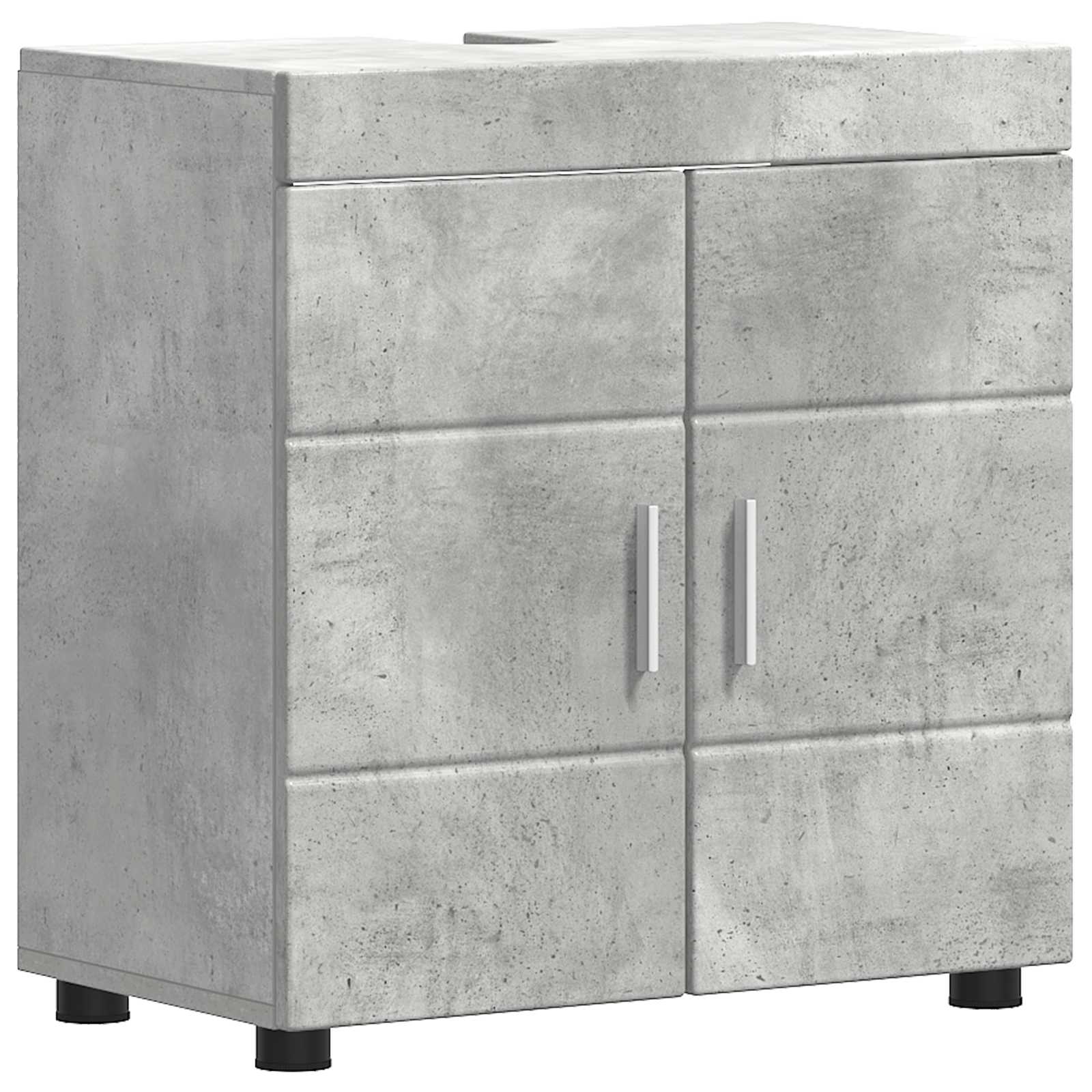 Badrumsskåpsset TULUM Betonggrå 60 x 34 x 63 cm Konstruerat trä