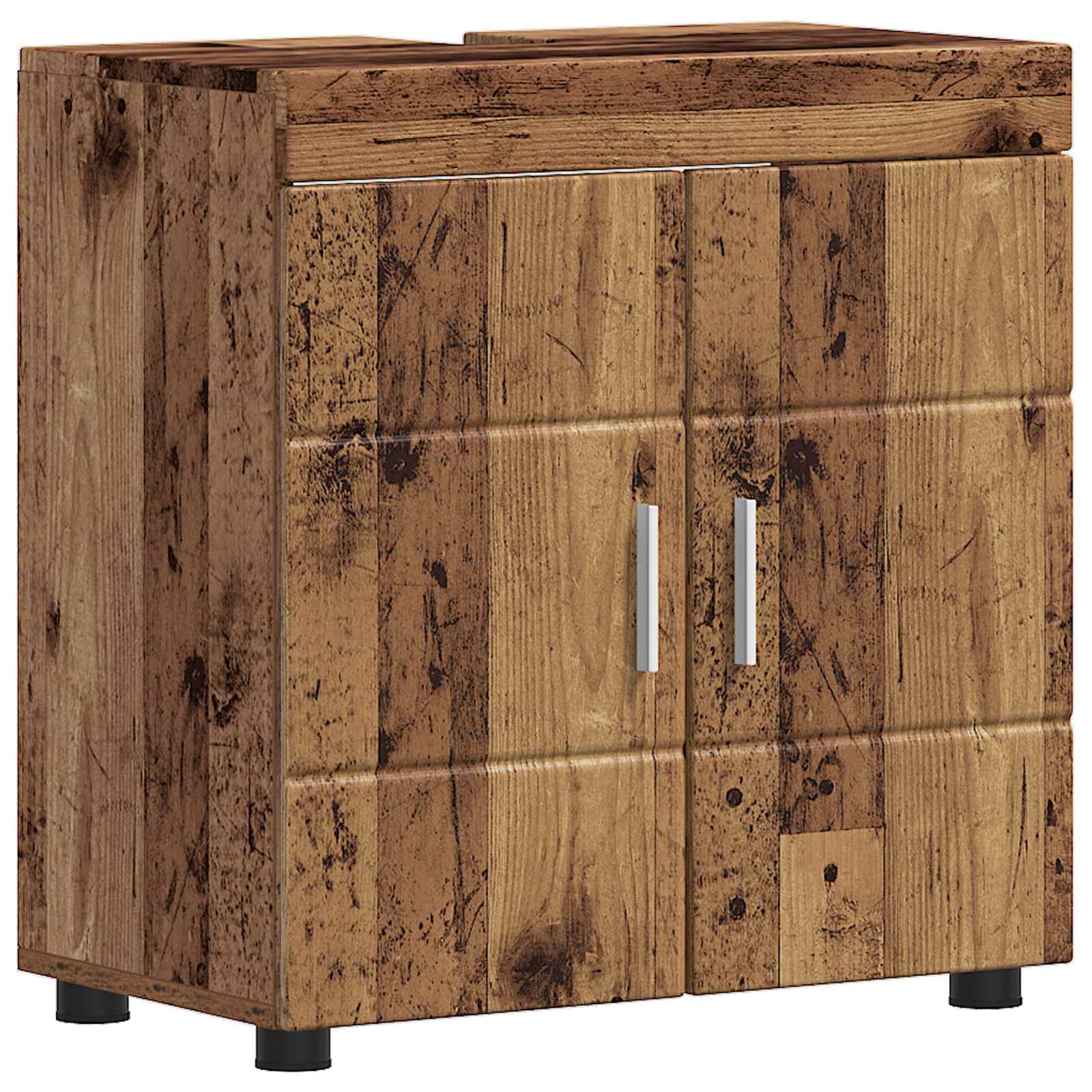 Badrumsskåpsset TULUM Gammalt trä 60 x 34 x 63 cm