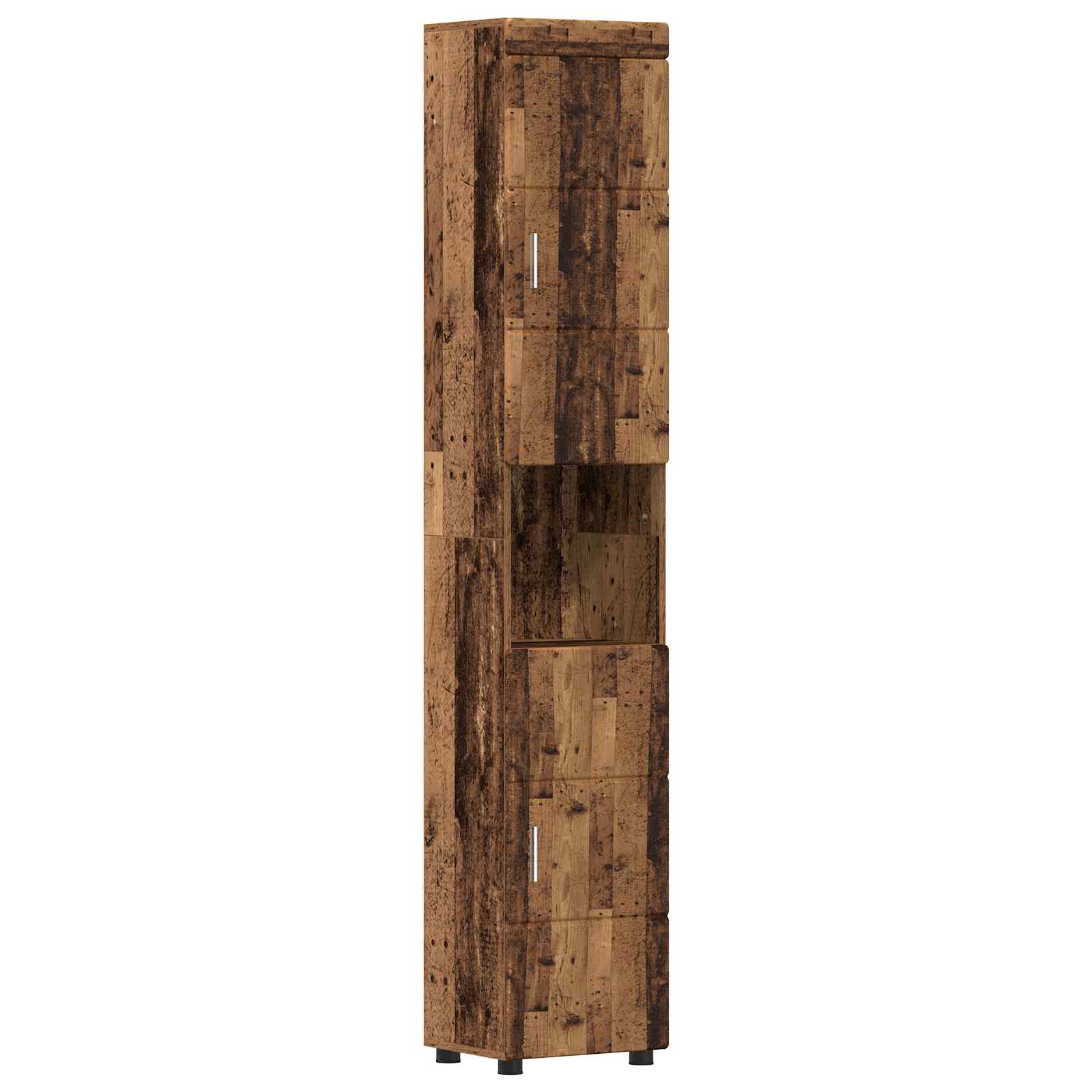 Badrumsskåpsset TULUM Gammalt trä 37 x 31,5 x 203 cm