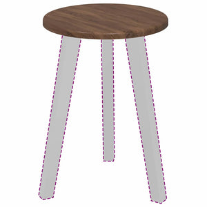 Bordsskiva brun ek 30 x 30 x 1,5 cm Konstruerat trä