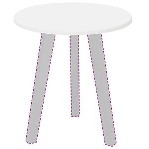 Bordsskiva Vit 40 x 40 x 1,5 cm Konstruerat trä