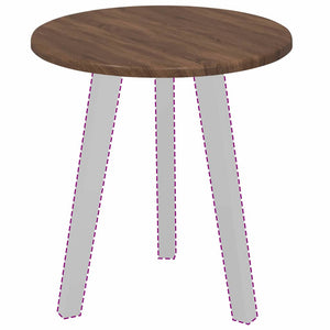 Bordsskiva brun ek 40 x 40 x 1,5 cm Konstruerat trä