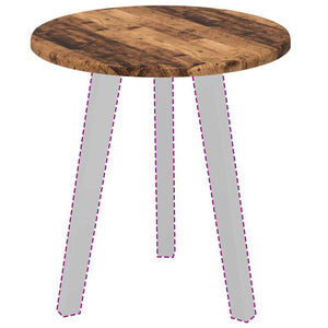 Bordsskiva Gammalt trä 40 x 40 x 1,5 cm Konstruerat trä