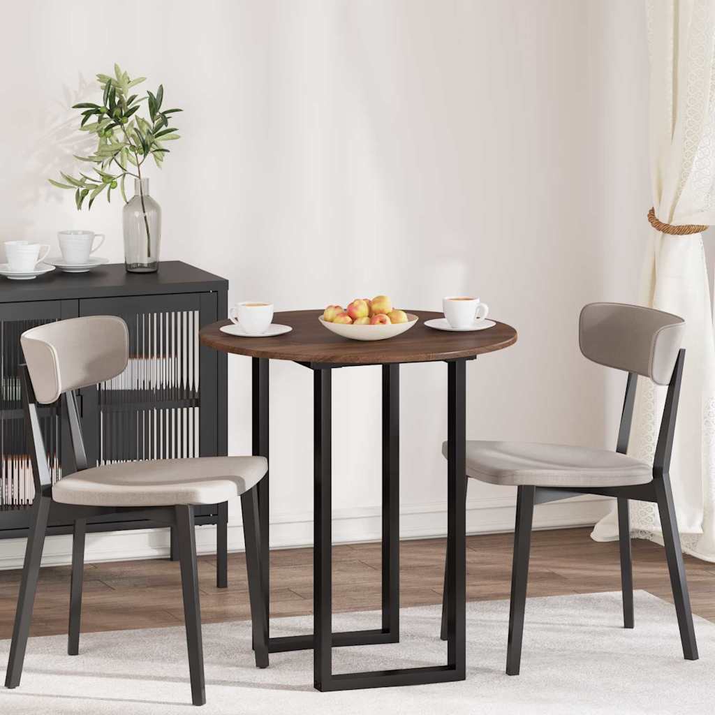 Bordsskiva brun ek 70 x 70 x 1,5 cm Konstruerat trä