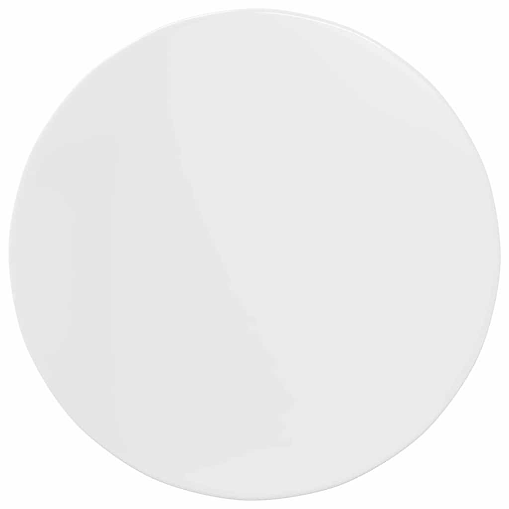 Bordsskiva Vit högglans 80 x 80 x 1,5 cm Konstruerat trä