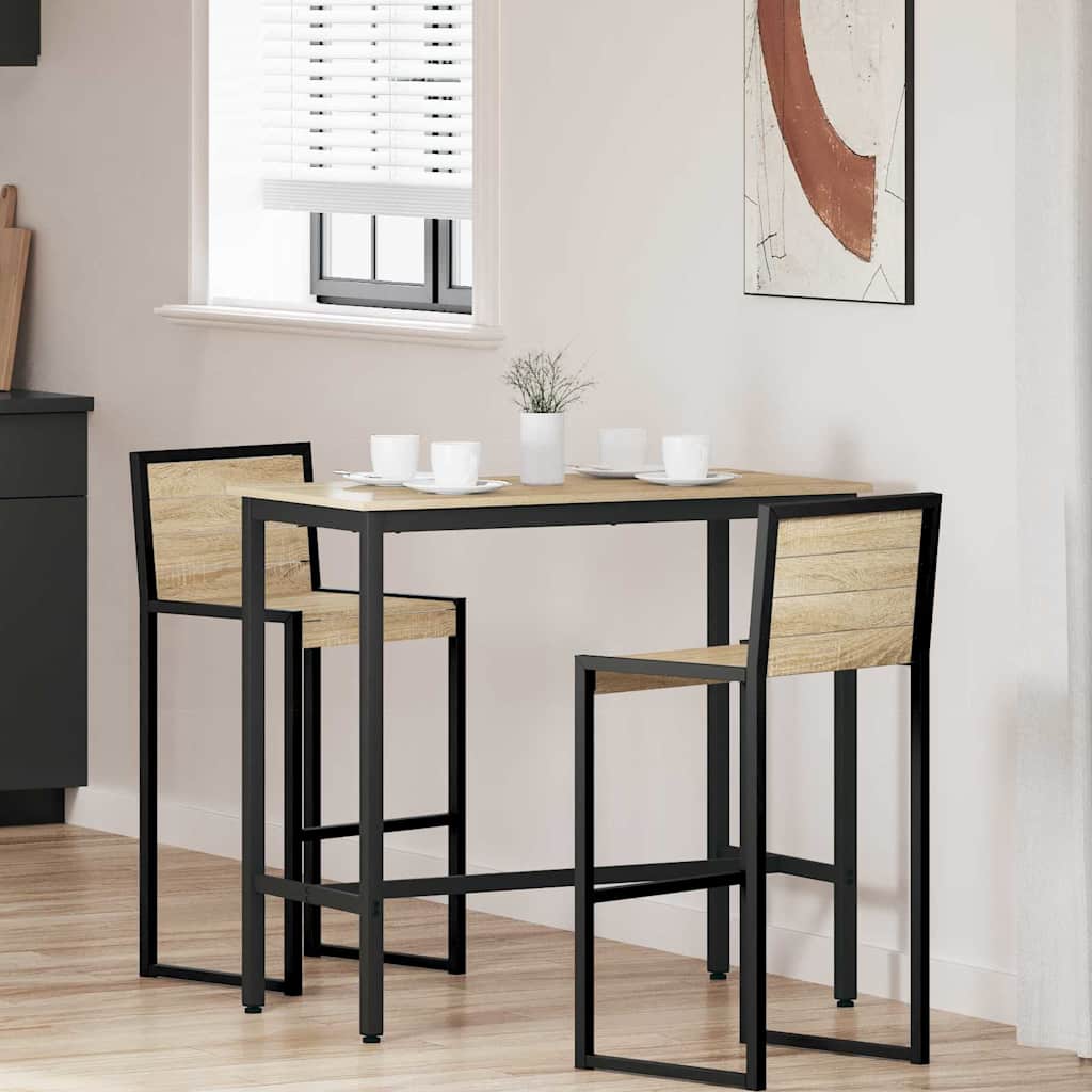 bord Sonoma-ek 100 x 50 x 90,5 cm Konstruerat trä och stål