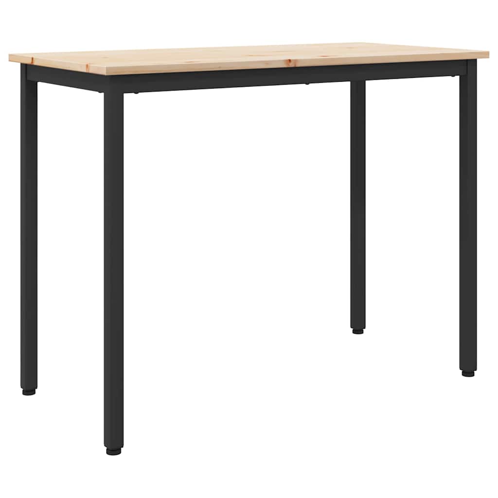bord Naturfärg 100 x 50 x 77 cm Konstruerat trä och stål