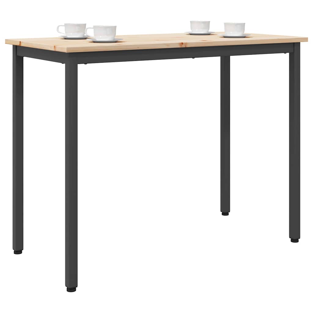 bord Naturfärg 100 x 50 x 77 cm Konstruerat trä och stål