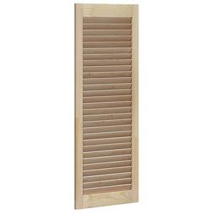 Skåpdörr 4 pcs Naturfärg 140.5 x 2 x 59.5 cm Massiv furu
