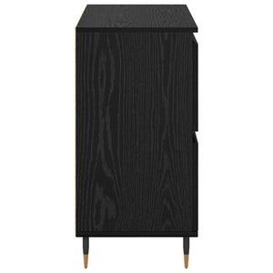 Förvaringsskåp 3 pcs Svart Ek 60 x 35 x 70 cm