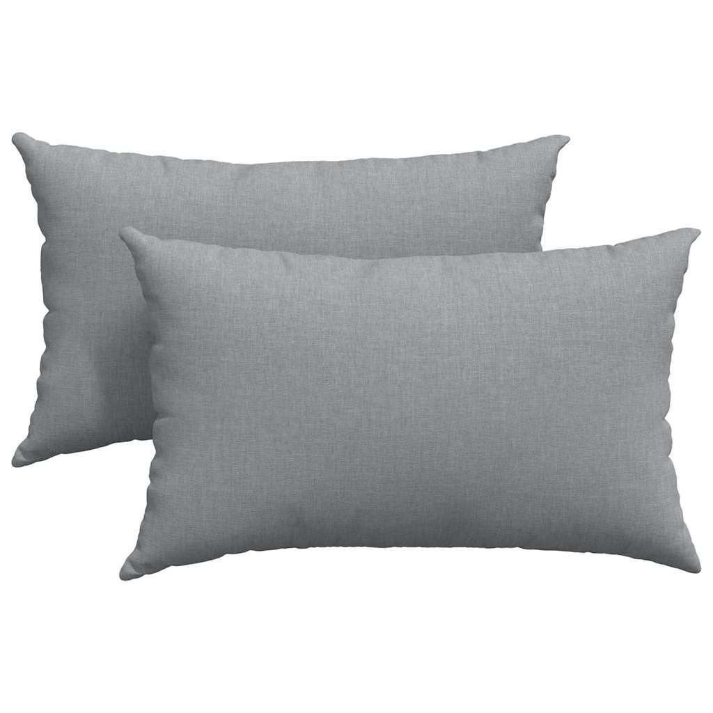 Sofakuddar 2 pcs Ljusgrå 50 x 30 cm tyg