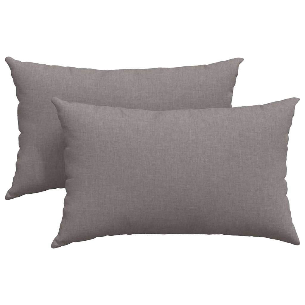 Sofakuddar 2 pcs Taupe 50 x 30 cm tyg