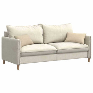 Sofakuddar 2 pcs Kräm 50 x 30 cm tyg