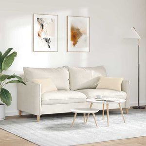 Sofakuddar 2 pcs Beige 50 x 30 cm tyg