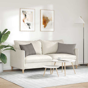 Sofakuddar 2 pcs Taupe 60 x 40 cm tyg