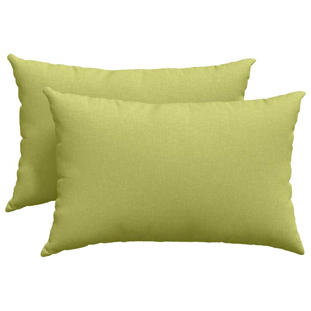 Sofakuddar 2 pcs Ljusgrön 60 x 40 cm tyg