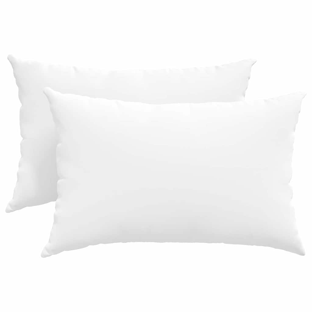 Sofakuddar 2 pcs Vit 60 x 40 cm tyg