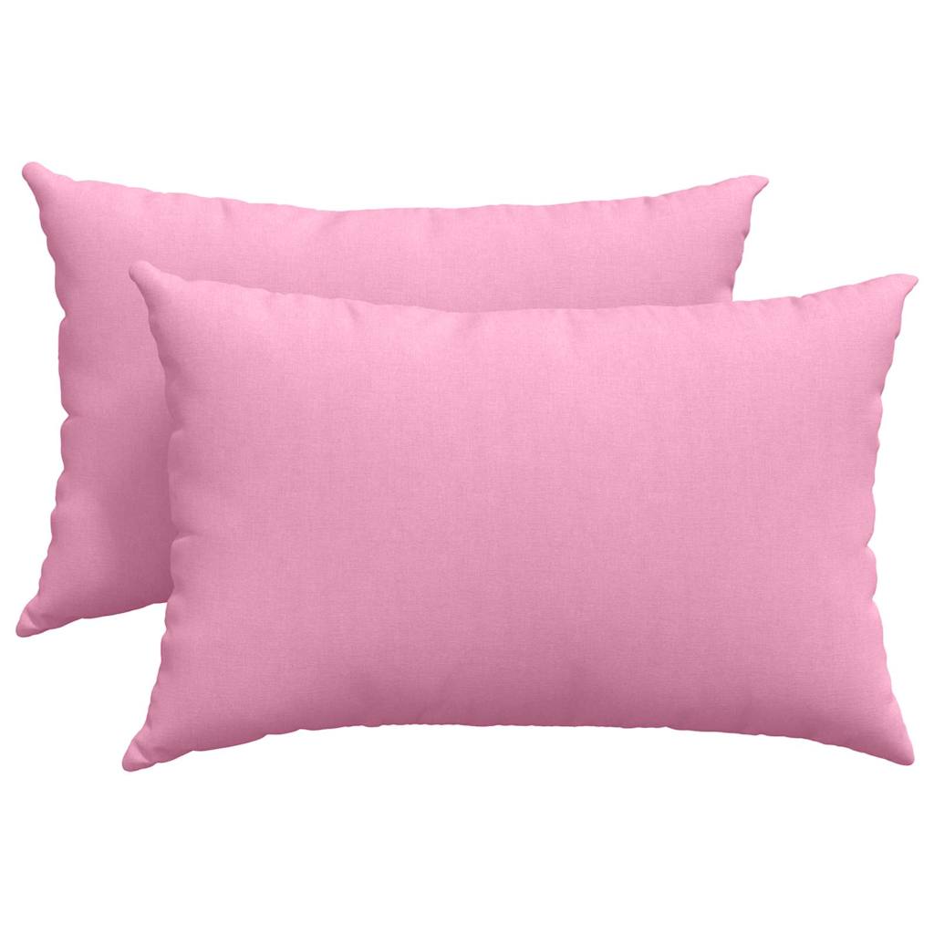 Sofakuddar 2 st tyg Rosa 60 x 40 cm