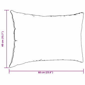 Sofakuddar 2 pcs Rosa 60 x 40 cm tyg