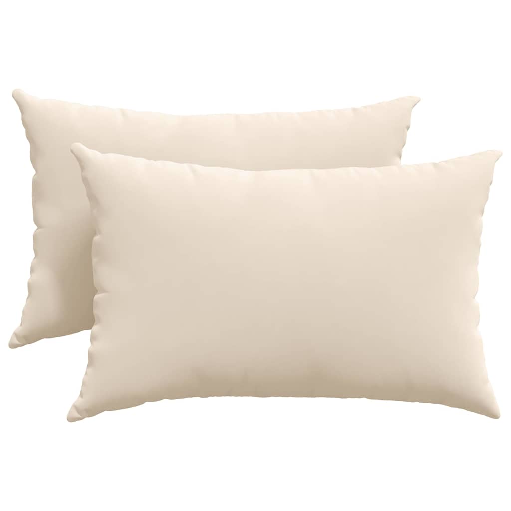 Sofakuddar 2 pcs Beige 60 x 40 cm tyg