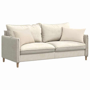 Sofakuddar 2 pcs Beige 60 x 40 cm tyg