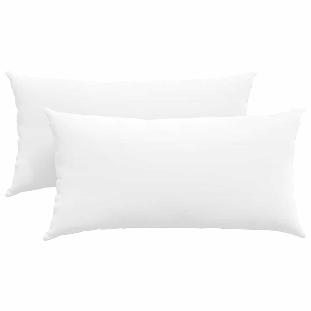 Sofakuddar 2 pcs Vit 80 x 40 cm tyg