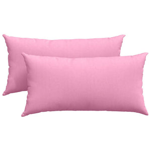 Sofakuddar 2 pcs Rosa 80 x 40 cm tyg