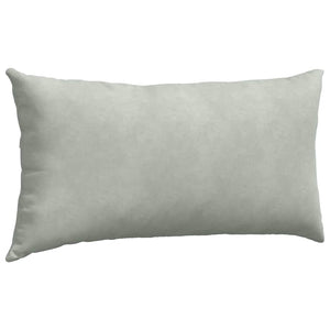 Sofakuddar 2 pcs Ljusgrå 80 x 40 cm Kordread tyg