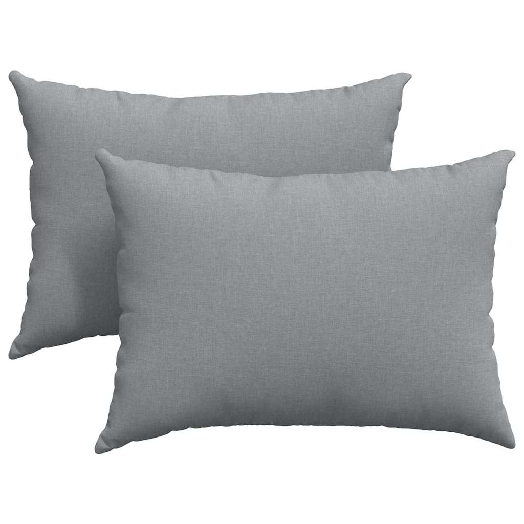 Sofakuddar 2 pcs Ljusgrå 70 x 50 cm tyg
