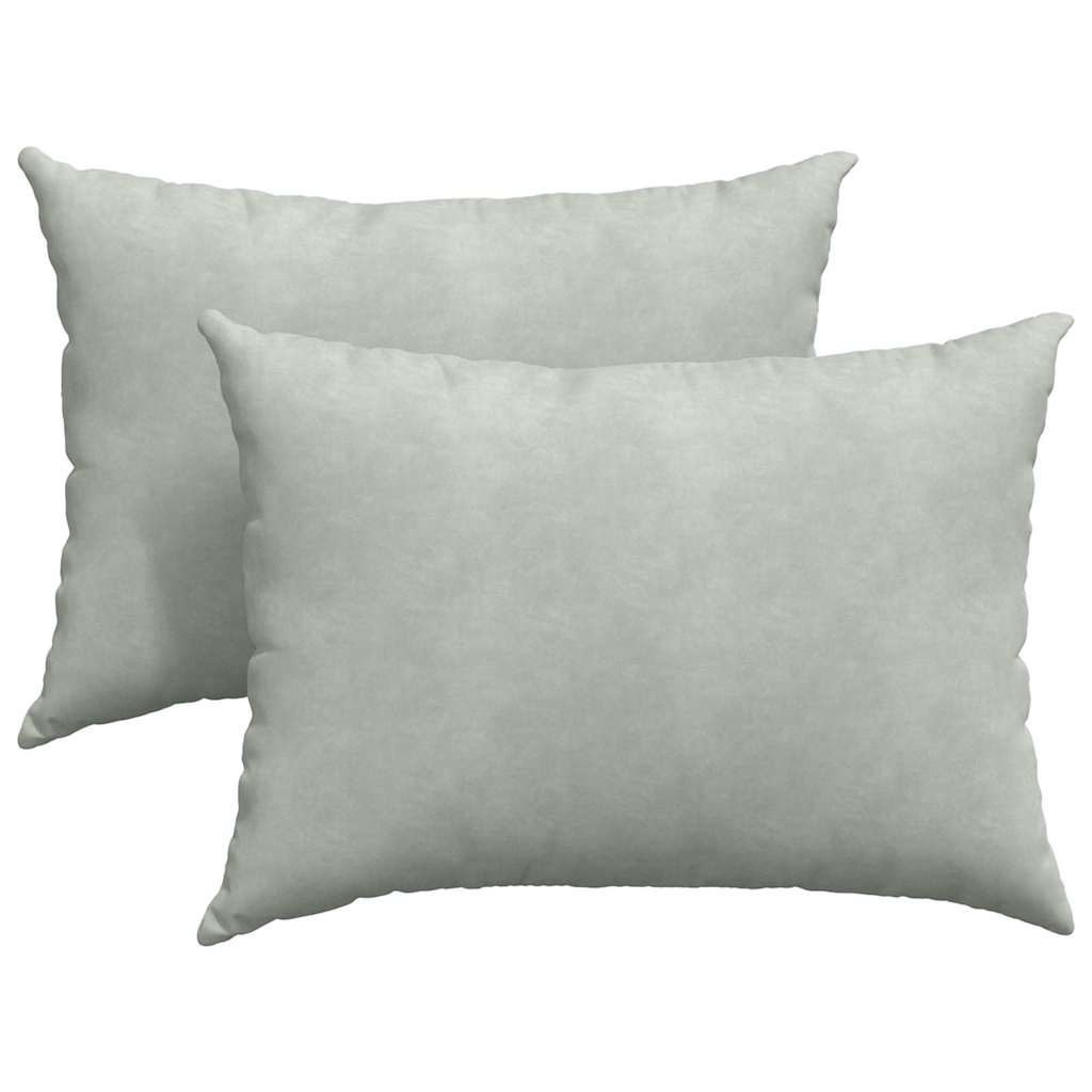 Sofakuddar 2 st Ljusgrå 70 x 50 cm Kordread tyg